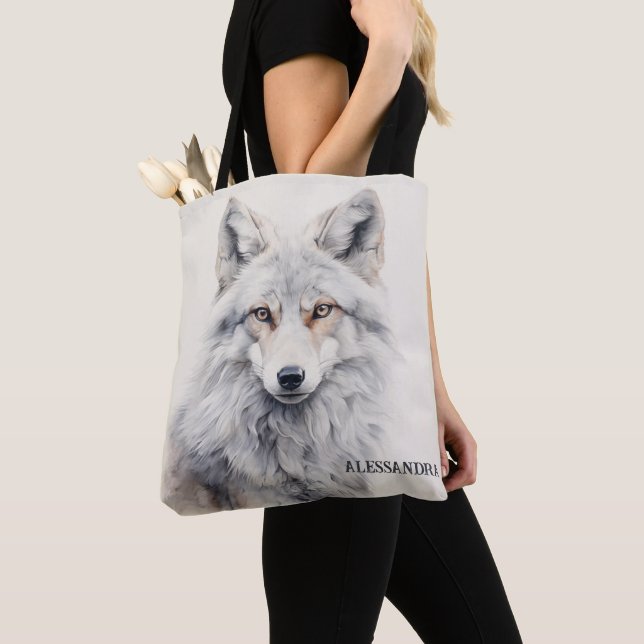 Personalized Fox Tote Bag | Nature-Inspired Gift (Close Up)