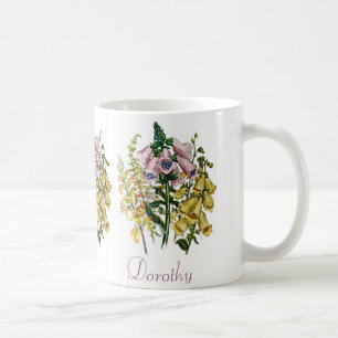 Personalized Foxgloves Coffee Mug