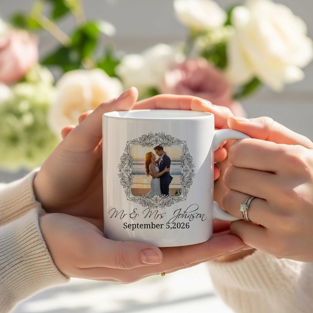 Personalized frame newlyweds mug (Creator Uploaded)