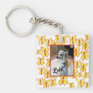 Personalized Framed Pet Photo Acrylic Keychain