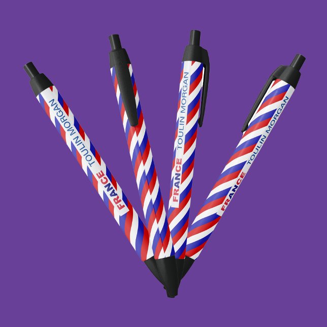 Personalized  France Flag Black Ink Pen (Creator Uploaded)