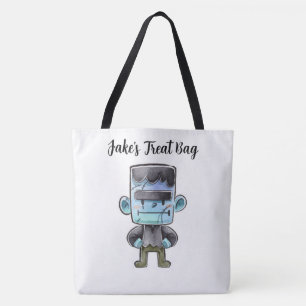 Personalized Frankenstein Treat Tote Bag
