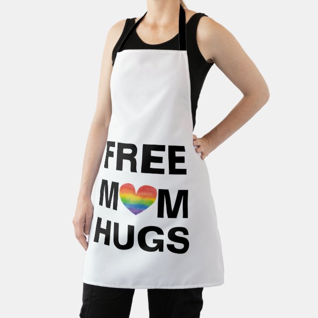 Personalized Free Mom Hugs  Template Apron (Insitu)