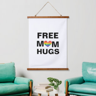 Personalized Free Mom Hugs Template Hanging Tapestry