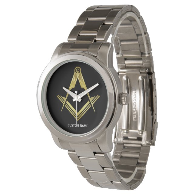 Personalized Freemason Gifts | Masonic Watches (Angled)