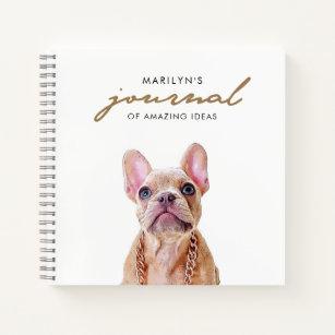 Personalized French Bulldog   Cute Frenchie Notebook