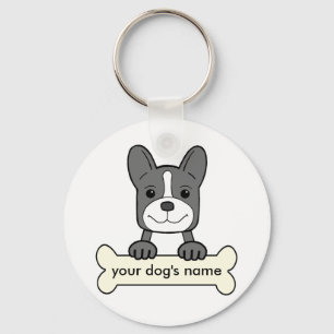 Personalized French Bulldog Keychain