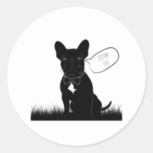 Personalized French Bulldog Laptop Sticker