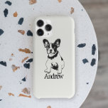 Personalized French Bulldog Puppy Pick Your Colour iPhone 13 Case<br><div class="desc">Cute graphic of a French Bulldog Puppy with customizable text/name/initial/monogram and background colour. You can easily change the background colour to whatever colour you like: Click on the customize it button> At top click on Edit > Background> A menu of colours will come up, choose one or enter in a...</div>