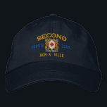 Personalized French Canadian First Mate Nautical Embroidered Hat<br><div class="desc">A classic crossed anchors nautical style with a Canadian flag applique,  a custom personalized embroidered cap for a French first mate of special occasions. 
 
 


 
Use the "Ask this Designer" link to contact us with your special design requests or for some assistance with any of your customization needs.</div>