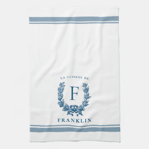 Personalized French Country Kitchen Dish Towel