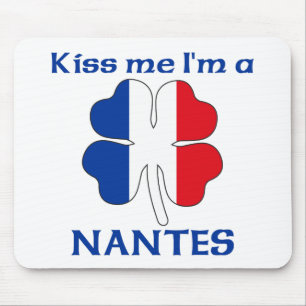 Personalized French Kiss Me I'm Nantes Mouse Pad