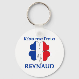 Personalized French Kiss Me I'm Reynaud Keychain