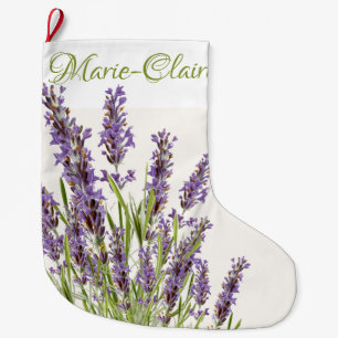 Personalized French Lavender Large Christma Christmas Stocking
