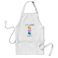 Personalized French Macaron Watercolor Baker Name