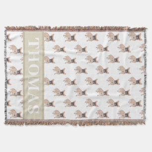 Personalized Frenchie (Masked)  Throw Blanket