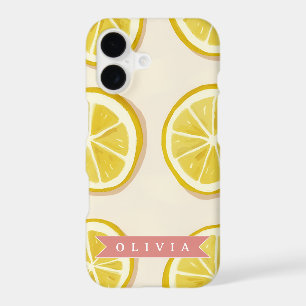 Personalized Fresh Lemon Slice Pattern Bright