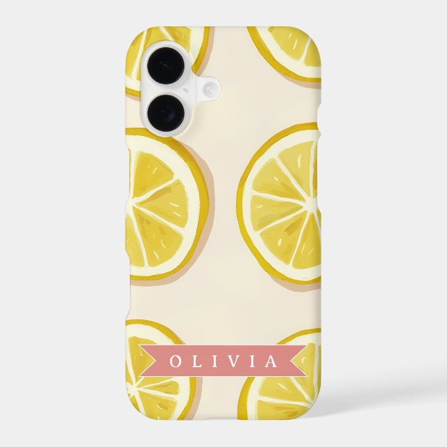 Personalized Fresh Lemon Slice Pattern Bright (Back)