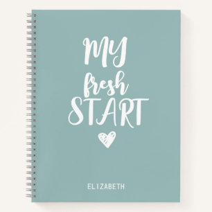 Personalized Fresh Start Journal Wellness Diary