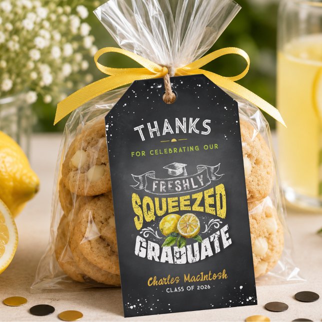 Personalized Freshly Squeezed Graduate Gift Tags (Creator Uploaded)