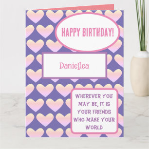 Personalized Friends Name Birthday Card