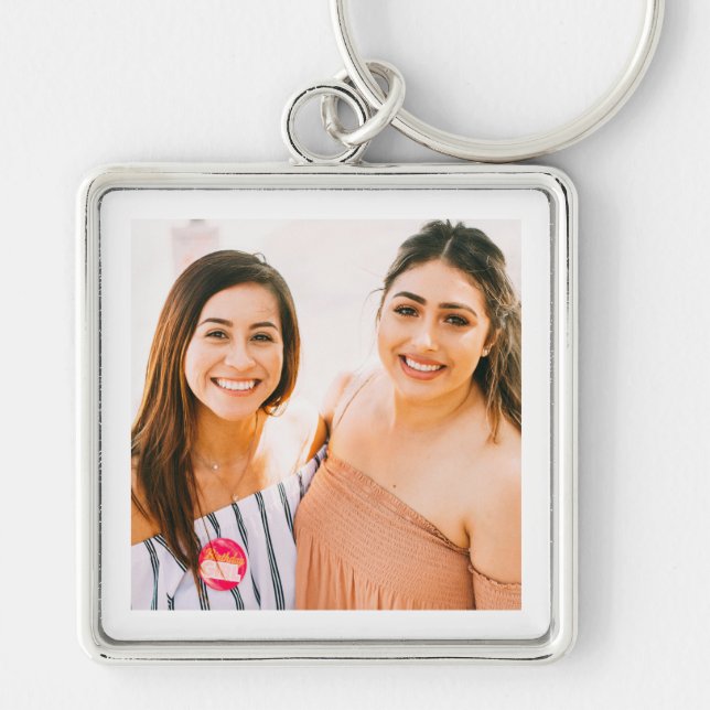 Personalized Friends Photo Keychain (Front)