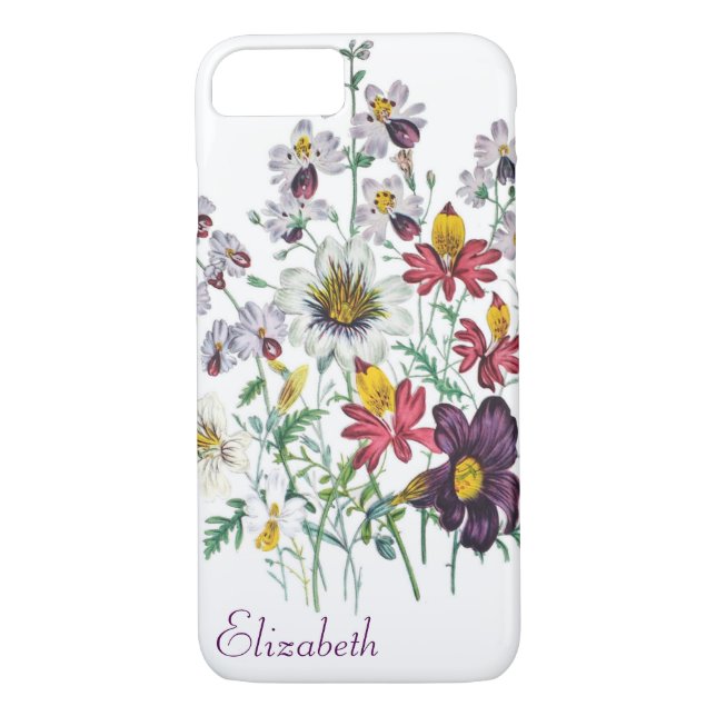 Personalized Fringeflowers/Velvet Trumpet Flowers Case-Mate iPhone Case (Back)