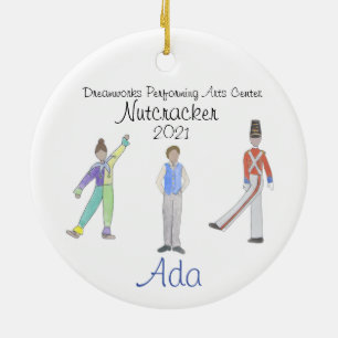 Personalized Fritz/Solider/Flower Nutcracker Ceram Ceramic Ornament