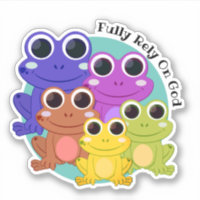 Personalized FROG Fully Rely On God Christian