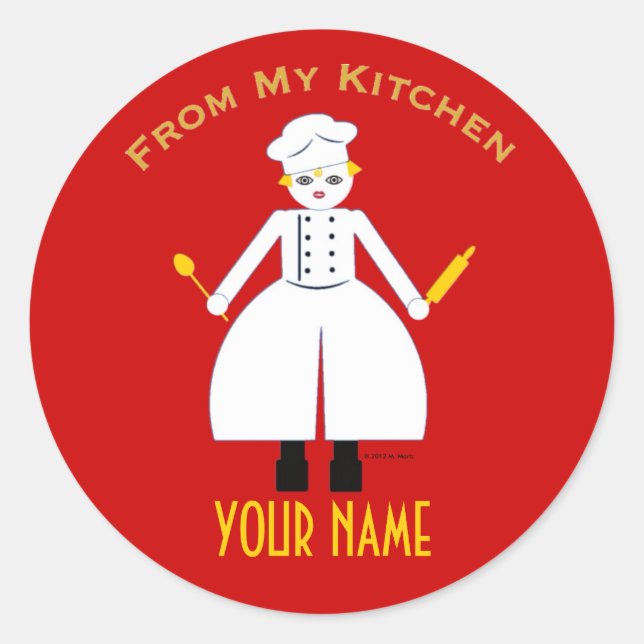 Personalized “From My Kitchen...” Sticker (Front)