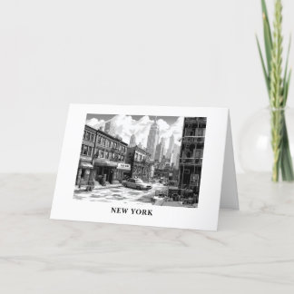 Personalized From New York manhattan Holiday Card