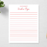 Personalized From the Desk Of 1st Anniversary Gift Notepad<br><div class="desc">Personalized From the Desk Of 1st Anniversary Gift Notepad</div>