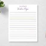 Personalized From the Desk Of 1st Anniversary Gift Notepad<br><div class="desc">Personalized From the Desk Of 1st Anniversary Gift Notepad</div>