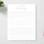 Personalized From the Desk Of 1st Anniversary Gift Notepad<br><div class="desc">Personalized From the Desk Of 1st Anniversary Gift Notepad</div>