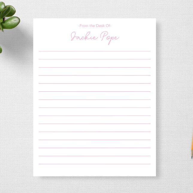 Personalized From the Desk Of 1st Anniversary Gift Notepad (Creator Uploaded)