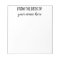 Personalized From the Desk of Notepad
