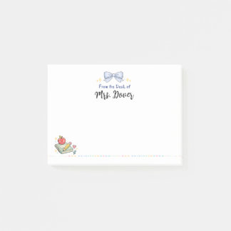 Personalized From the Desk of Teacher Sticky Notes