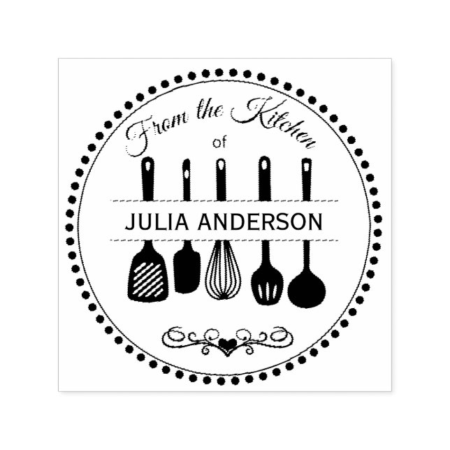 Personalized From the Kitchen Self-inking Stamp (Design)