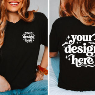 Personalized Front & Back Design Custom Logo T-Shirt