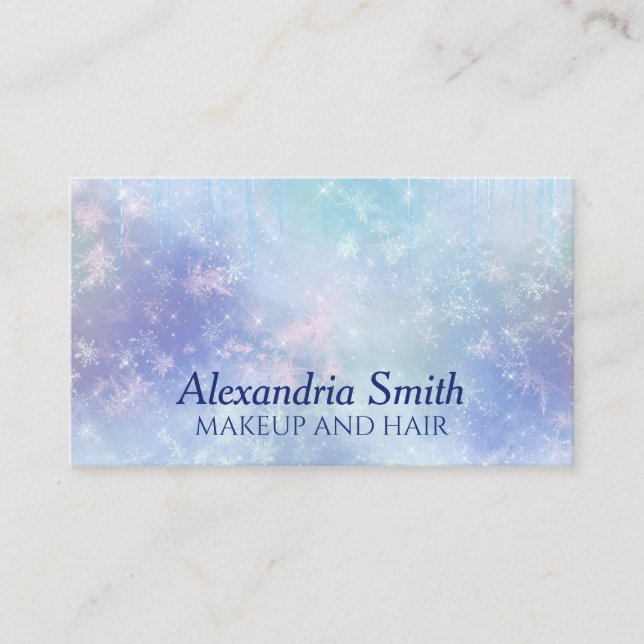 Personalized Frozen Icicles Business Card (Front)