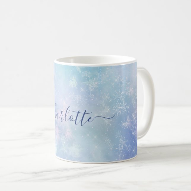 Personalized Frozen Icicles Coffee Mug (Front Right)
