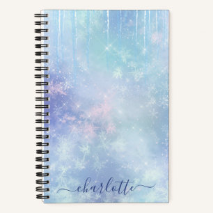 Personalized Frozen Icicles Notebook