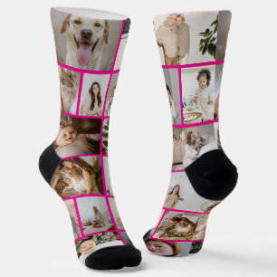 Personalized Fun 16  Photo Template Socks