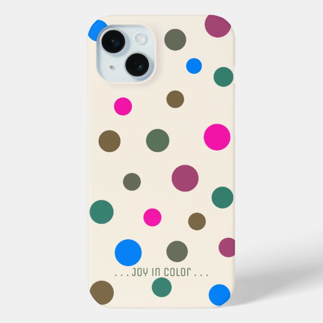 Personalized Fun and Elegant Colourful Circles  Case-Mate iPhone Case (Back)