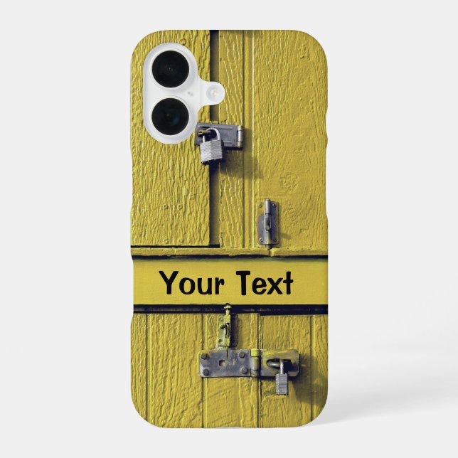 Personalized Fun Cool Unique Monogram Great Gift iPhone 16 Case (Back)