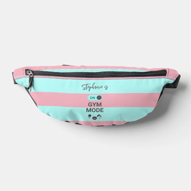 Personalized Fun Cute Sport On Gym Mode Fanny Pack (Lay Down)