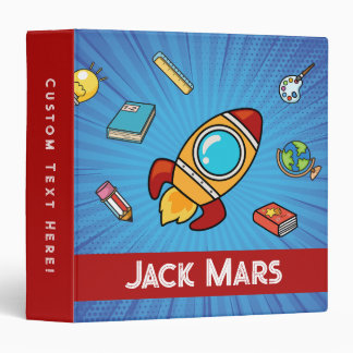 Personalized Fun Doodle Rocket Blast Binder