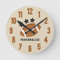 Personalized Fun Football With Stars Custom Text