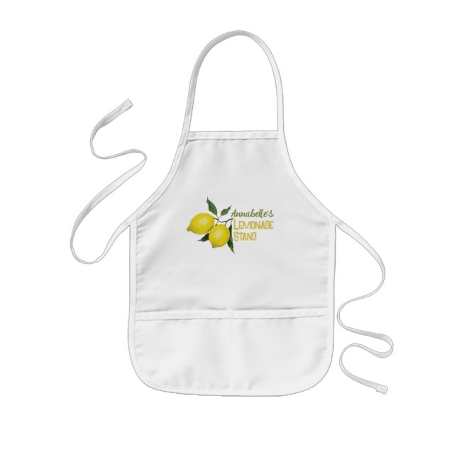 Personalized Fun Kids Lemonade Stand Kids Apron (Front)