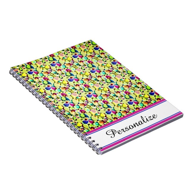 Personalized Fun paisley Notebook (Right Side)